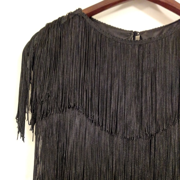 Vintage! Fringed Flapper Dress - Picture 2 of 4